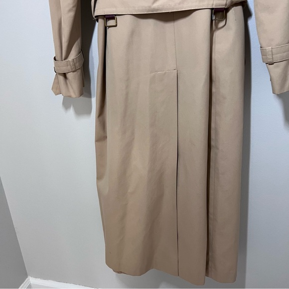 Etienne Aigner Vintage Womens Trench Coat Rain Jacket Double Breasted Belted 16 - Picture 12 of 16